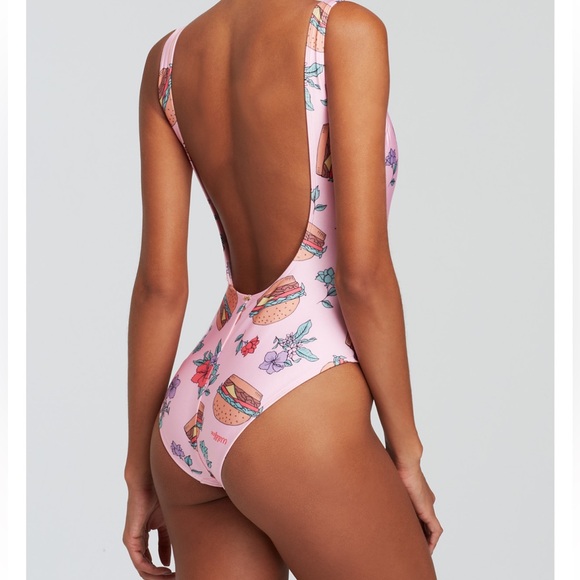 Wildfox Hamburgers One Piece Swimsuit - Picture 2 of 5